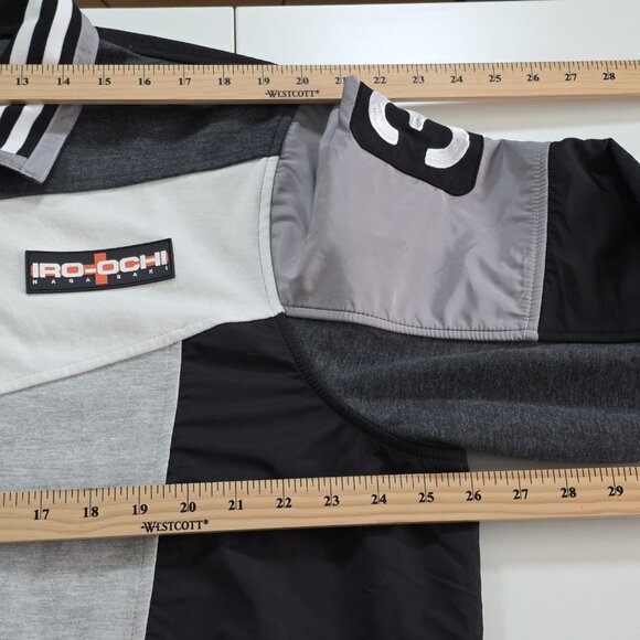 Iro Ochi Jacket Mens 3X Gray Black LS Zip Patch Embroidery Japan Nagasaki Rescue - Picture 5 of 16